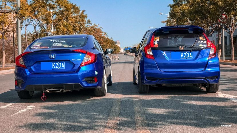 精美汽车图集：两位00后与他们的本田