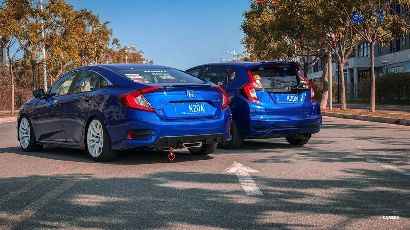 精美汽车图集：两位00后与他们的本田