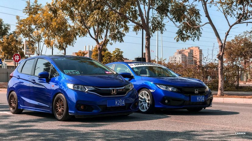 精美汽车图集：两位00后与他们的本田