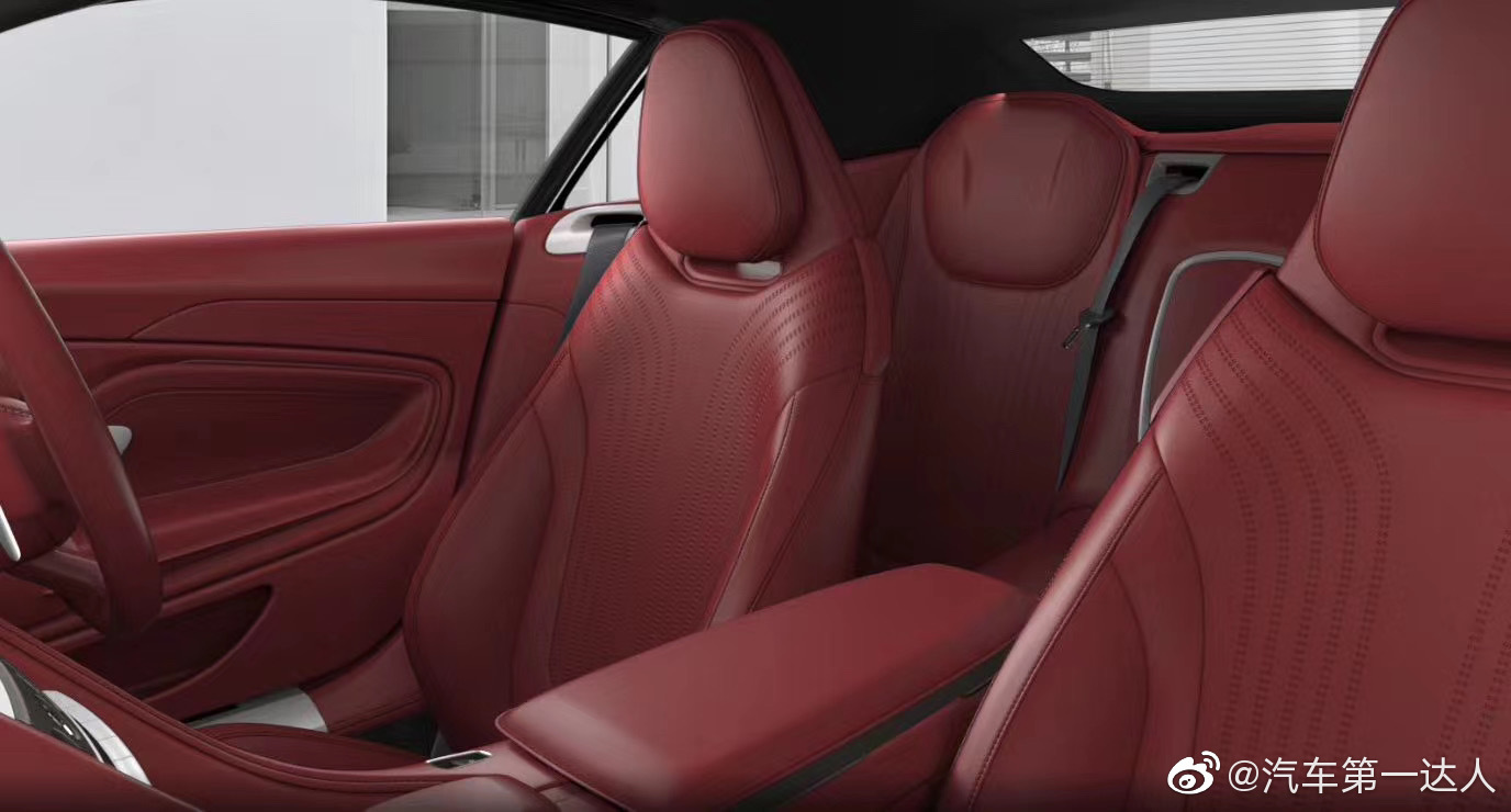 高清汽车美图：敞篷马丁DB11 最美白红配色