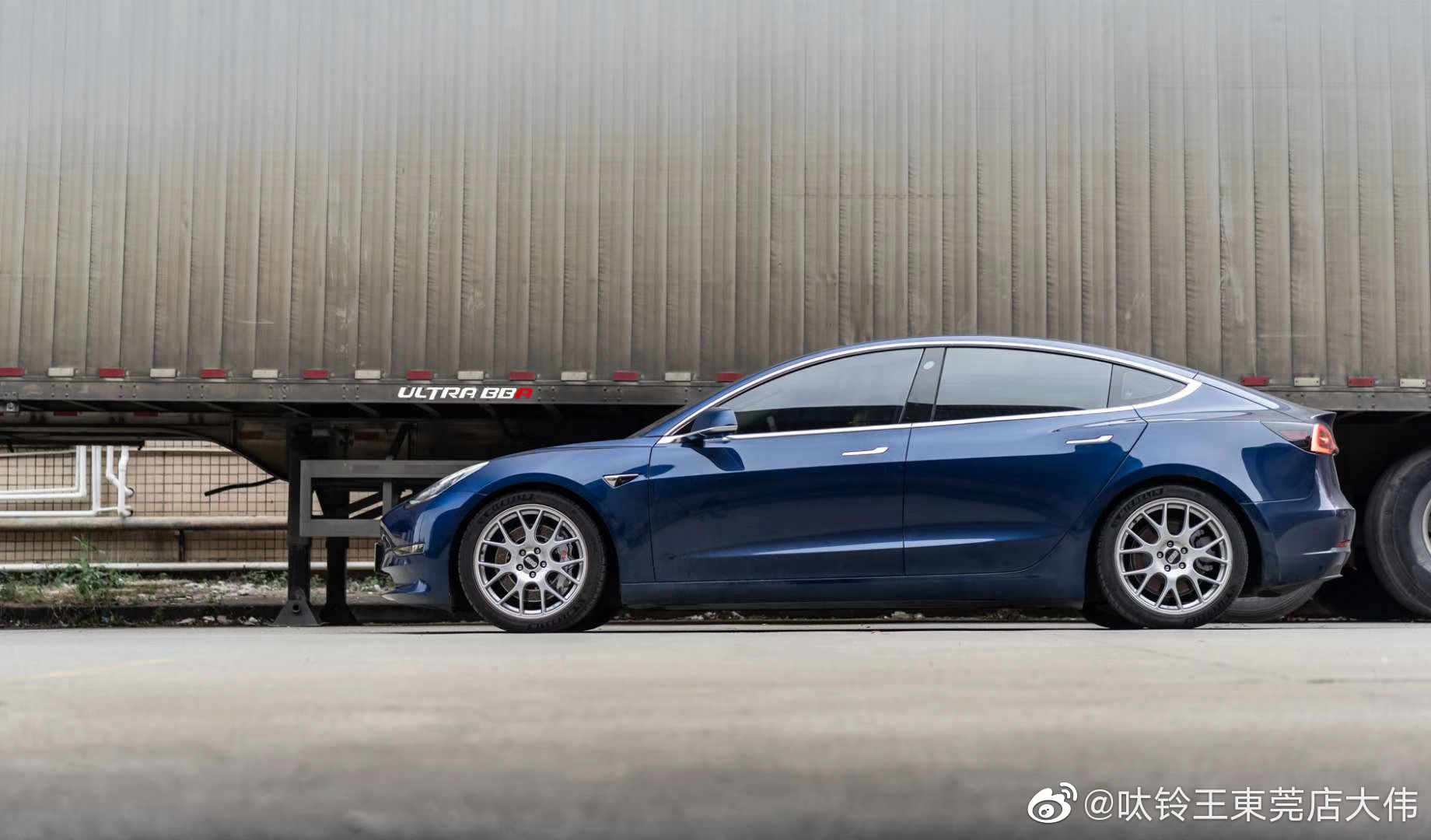 Tesla Model3 & BBS CH-R款 亮光银色