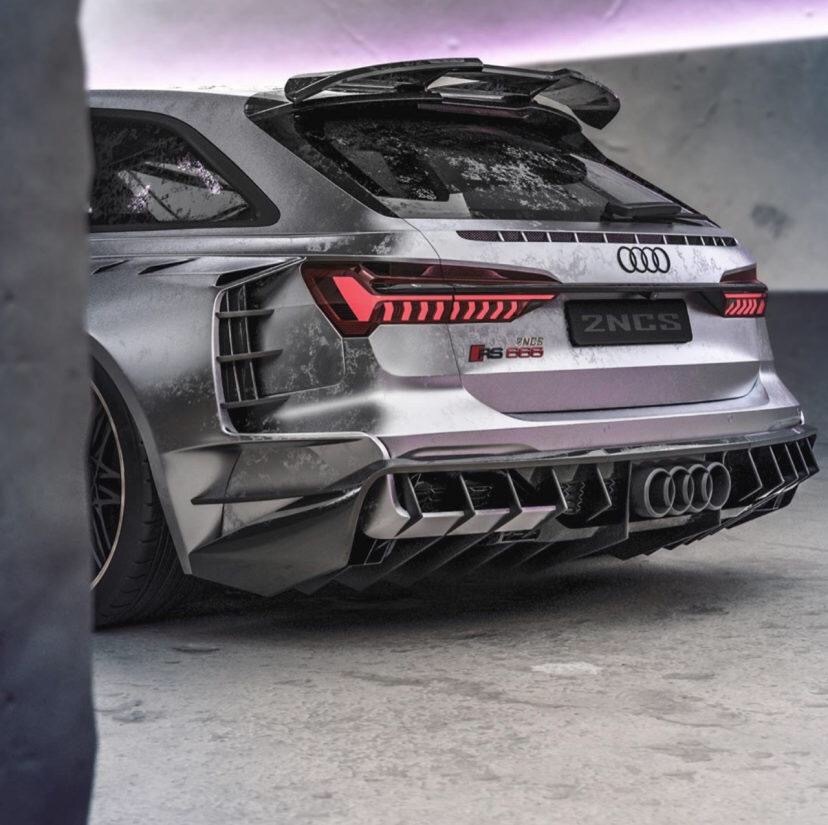 装了法拉利发动机说rs6，真正的战神！想要看看他开起来的样子。