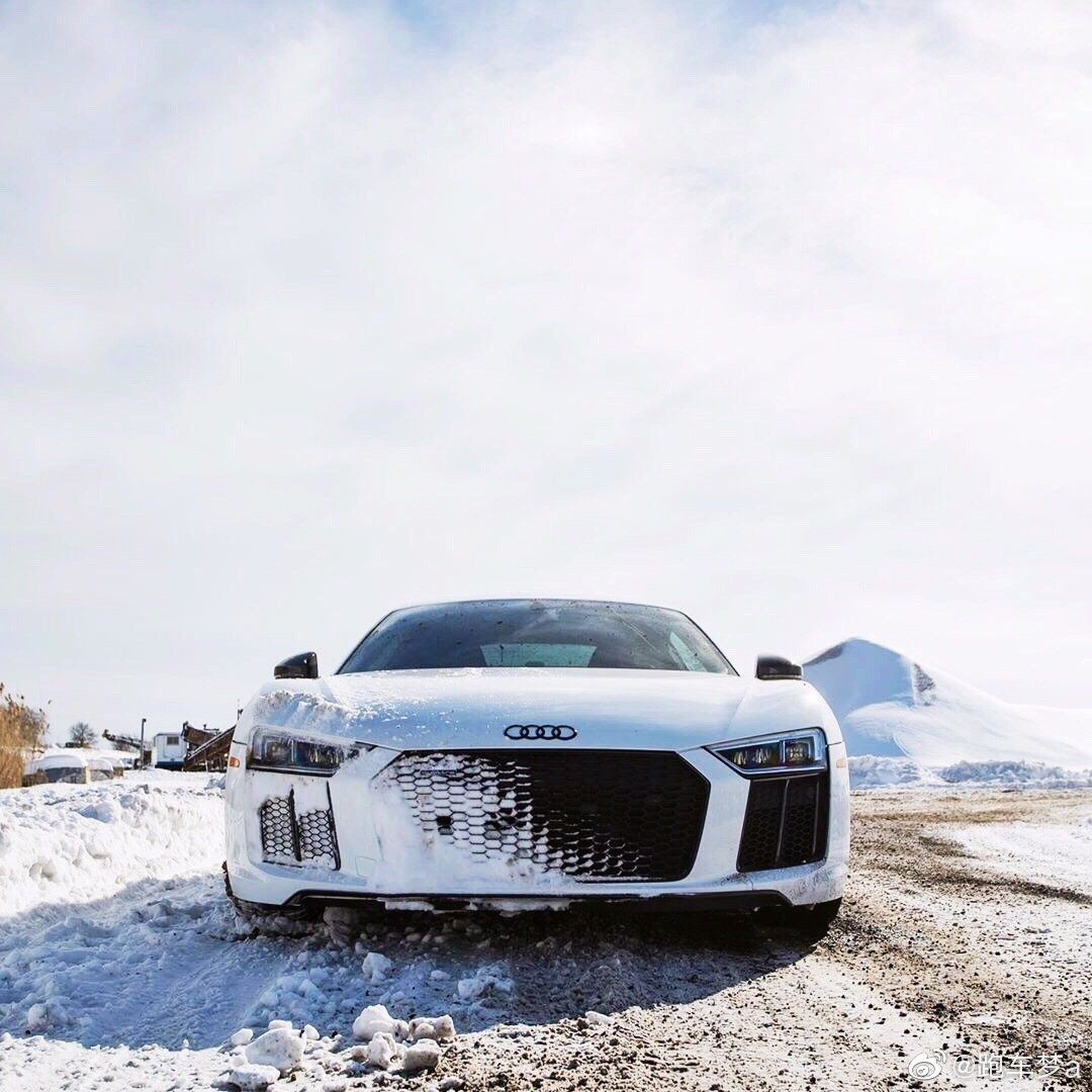 汽车美图大赏：玩雪的季节，Audi R8