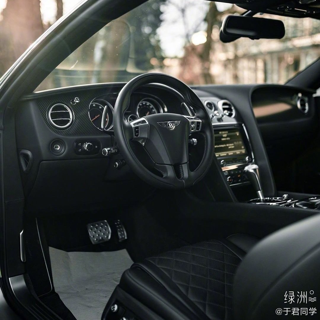 好看的汽车：绿色的宾利欧陆GT~真好看