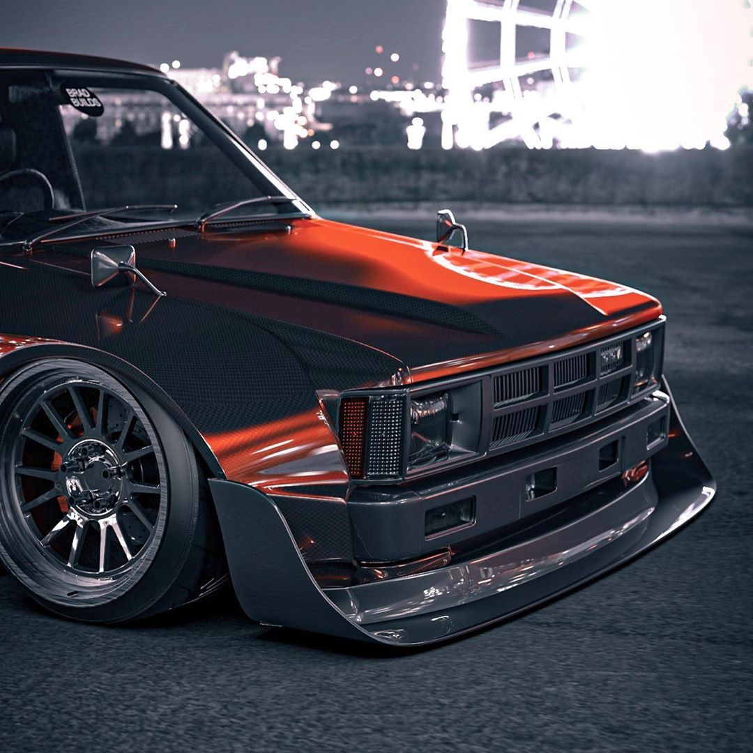 丰田皮卡打造的全碳飘移战车。