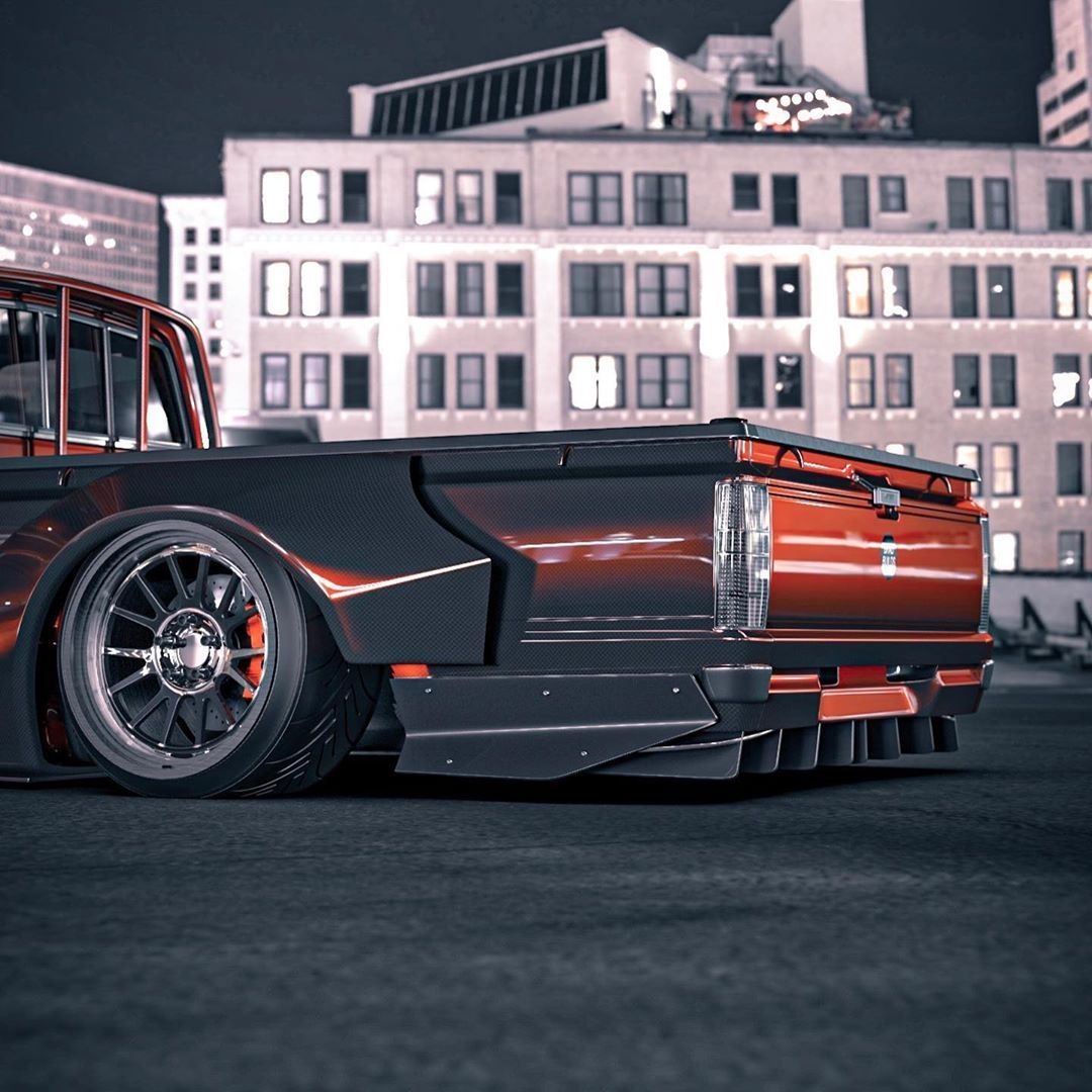 丰田皮卡打造的全碳飘移战车。