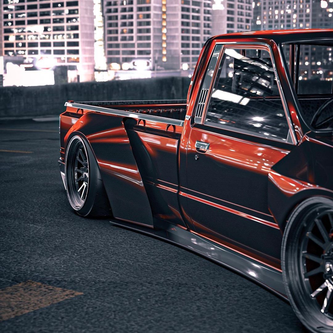 丰田皮卡打造的全碳飘移战车。