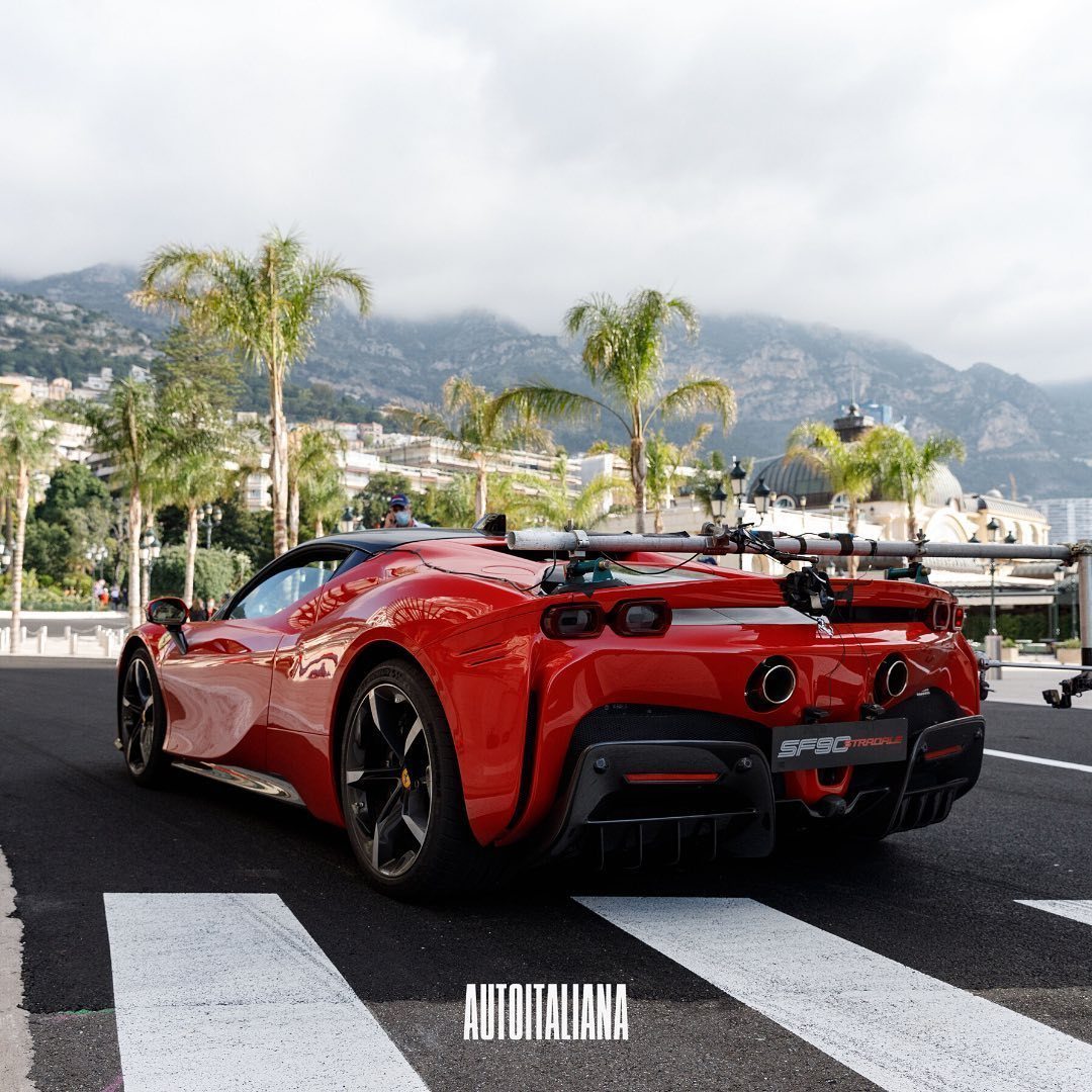 高清汽车美图：Ferrari SF90摩纳哥大片拍摄