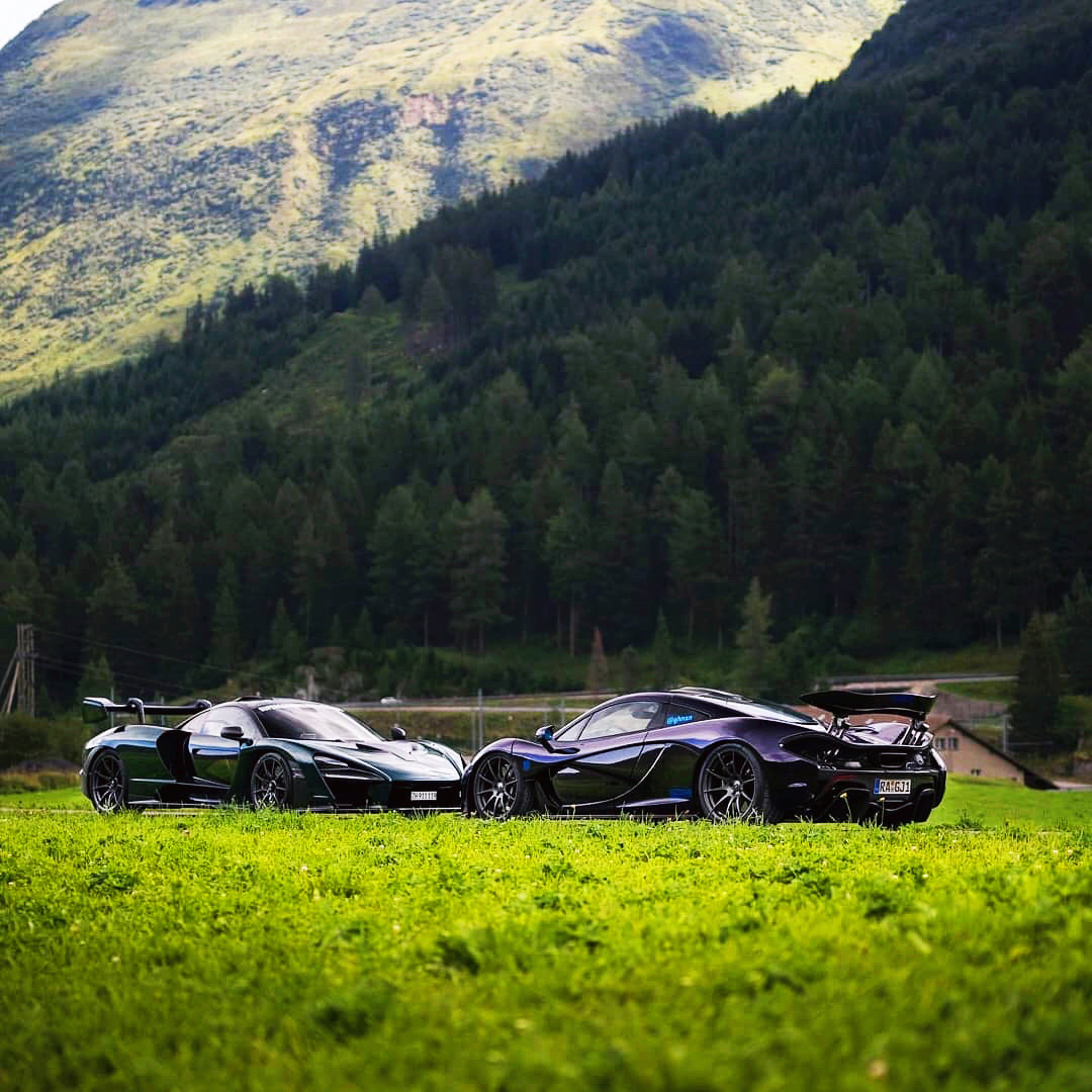 家族两大神车 McLaren Senna & McLaren P1 感觉P1 比较帅气