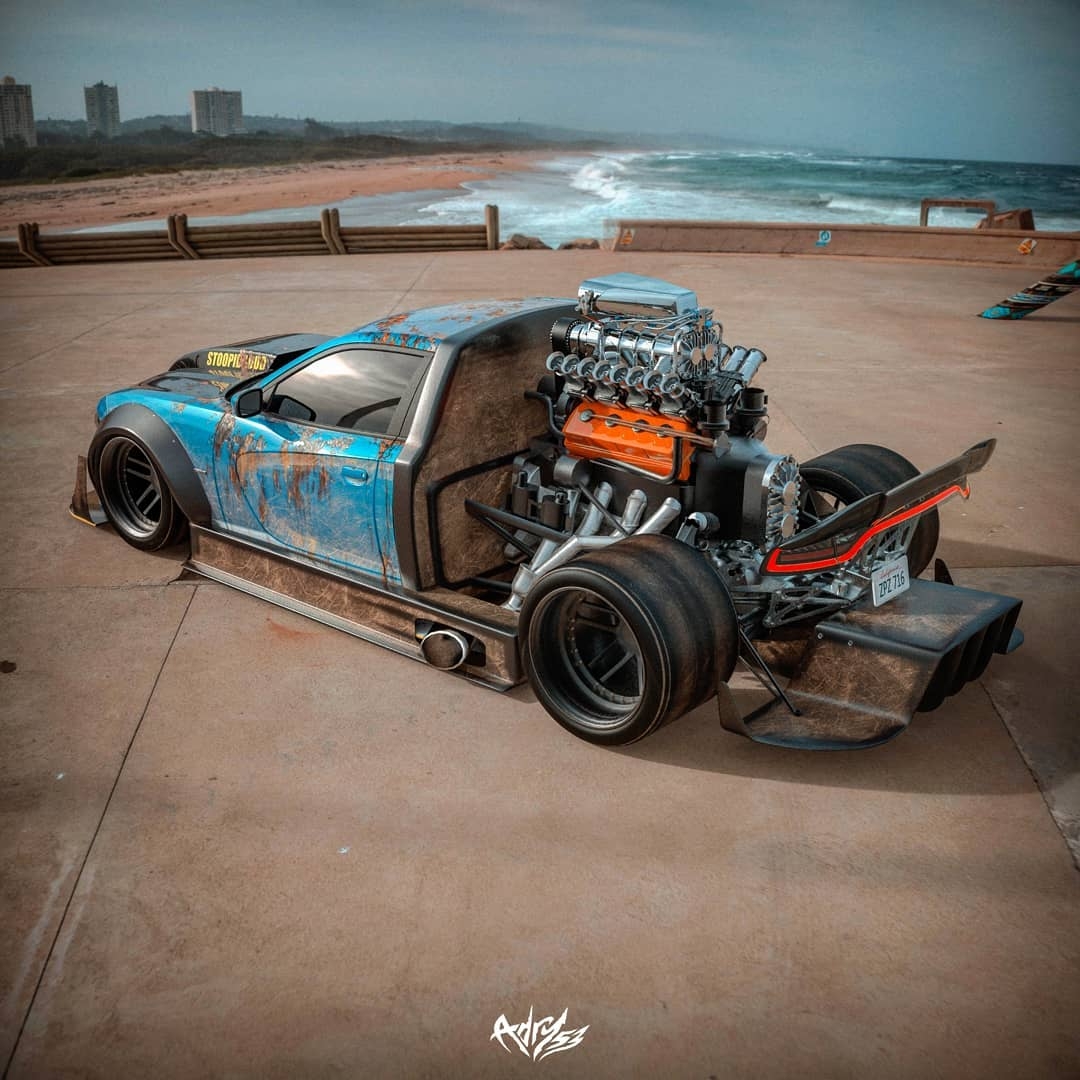 dodgechargerhemihalfling肌肉车