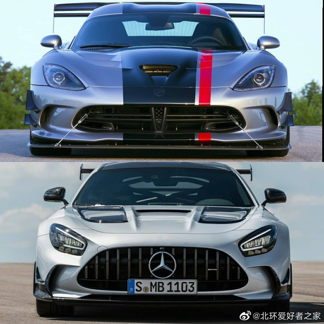 道奇Viper ACR vs 奔驰AMG GT Black Series，美系肌肉车完败吗