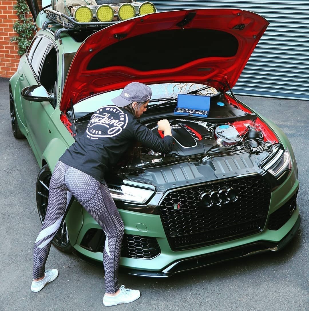 汽车美图抢先看：这样的奥迪RS6女车主…