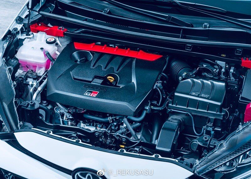 Toyota GR Yaris，搭载1.6T 三缸发动机（VVTi DOHC 12气门）