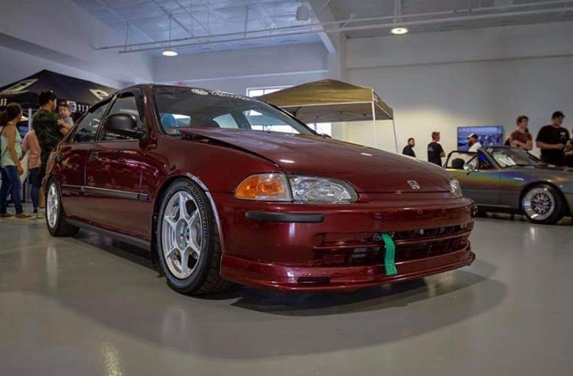 五代本田思域三厢EG，机盖里的这颗红头可不好惹！