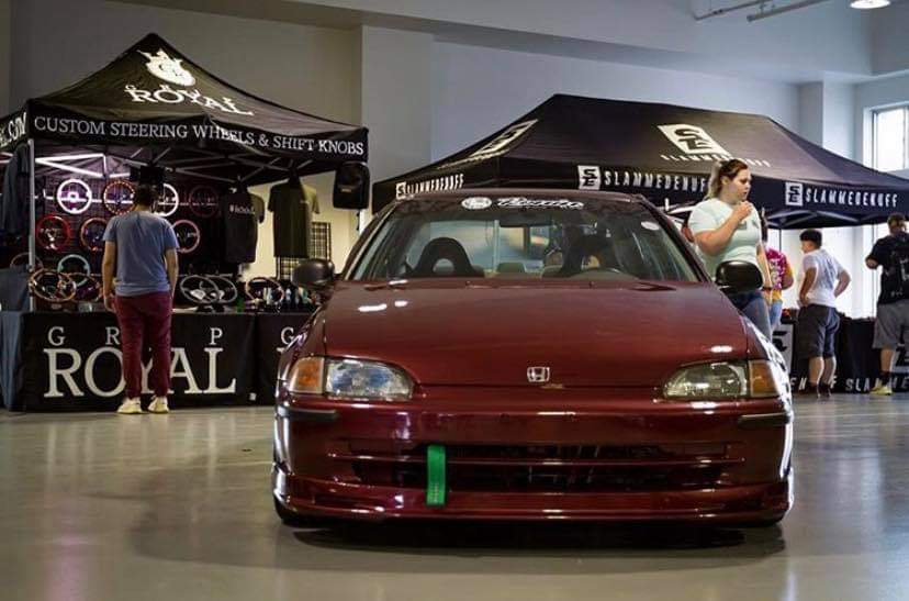 五代本田思域三厢EG，机盖里的这颗红头可不好惹！