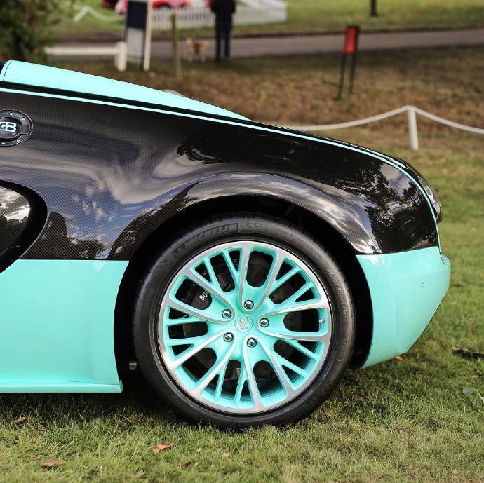 布加迪Bugatti Veyron Vitesse，这色彩太完善了！