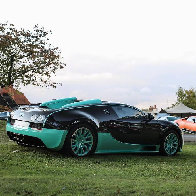 布加迪Bugatti Veyron Vitesse，这色彩太完善了！