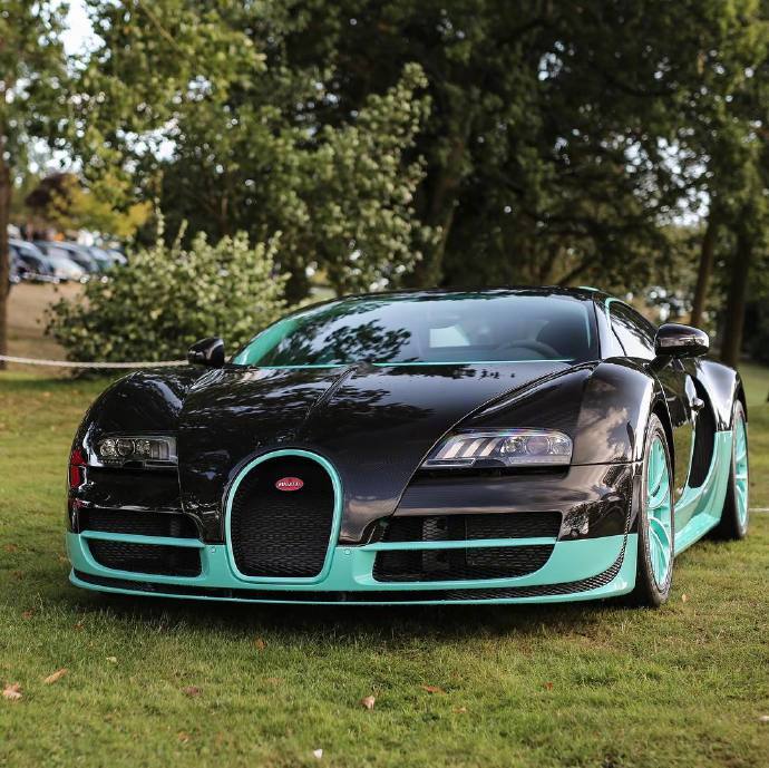 布加迪Bugatti Veyron Vitesse，这色彩太完善了！
