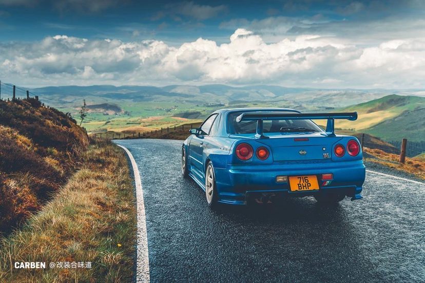 Nissan Skyline GT-R R34野外大片 ：mark_scenemedia