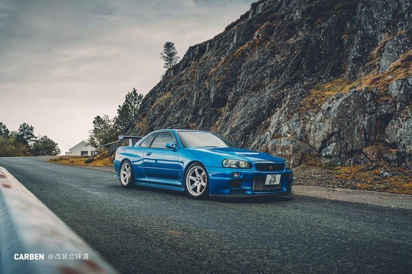 Nissan Skyline GT-R R34野外大片 ：mark_scenemedia