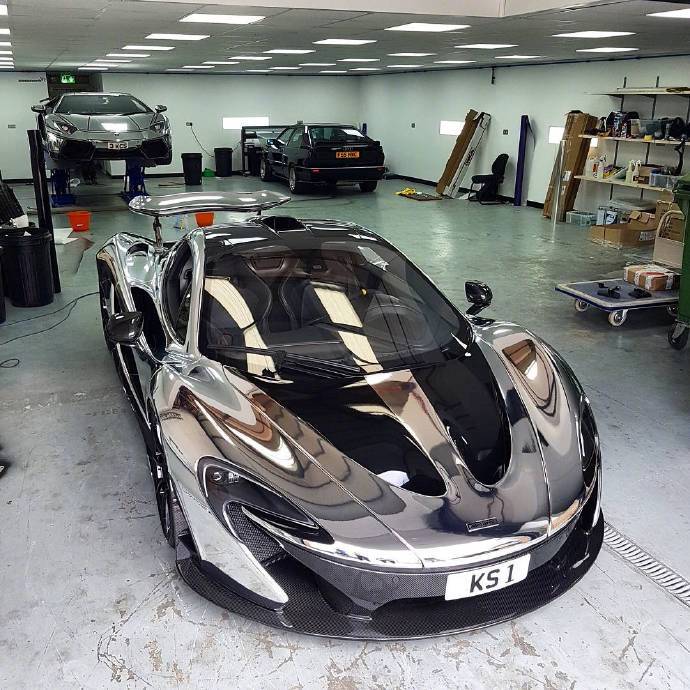 高清汽车美图：电银迈凯伦P1，霸气外漏