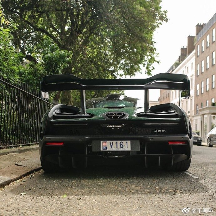 夏天和绿色的McLaren Senna 最配