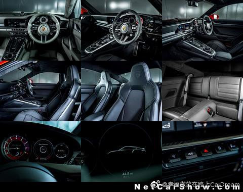 保时捷 911 Turbo S，风阻系数（cd）根据空气动力学设置而变化