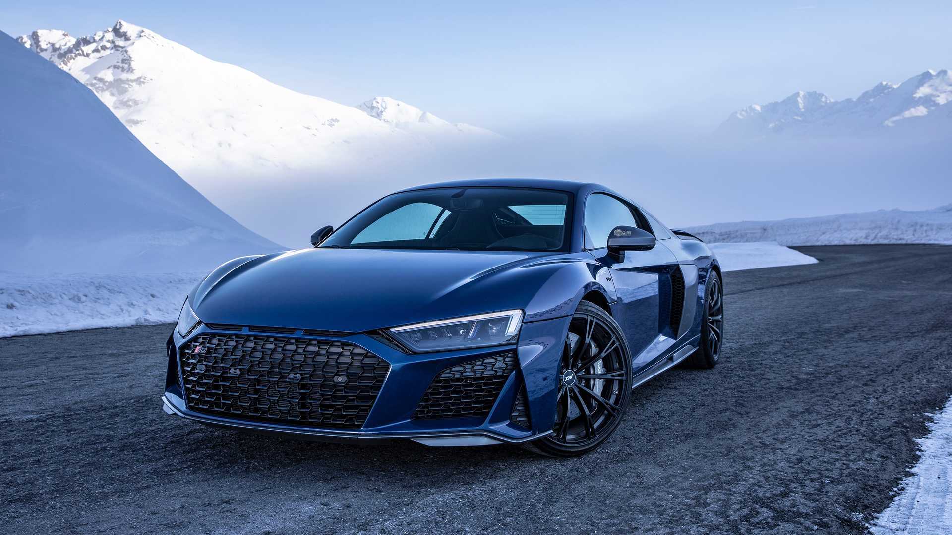 Audi R8 V10 Performance，阿尔卑斯山