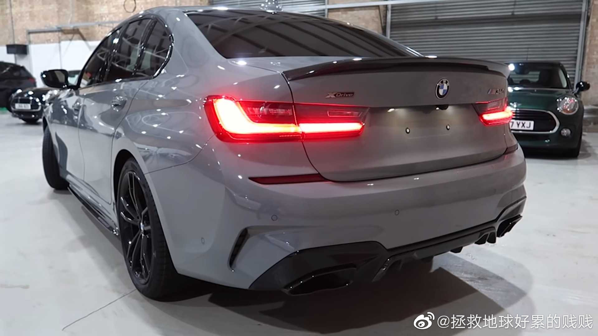 每天一组汽车美图：水泥灰色的BMW M340i