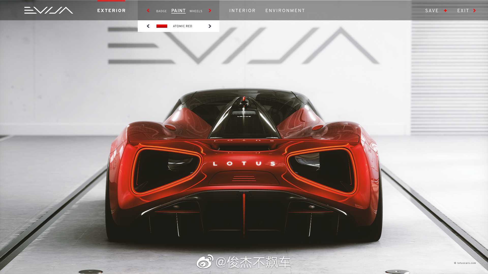 路特斯的电动超跑 Lotus Evija EV 。