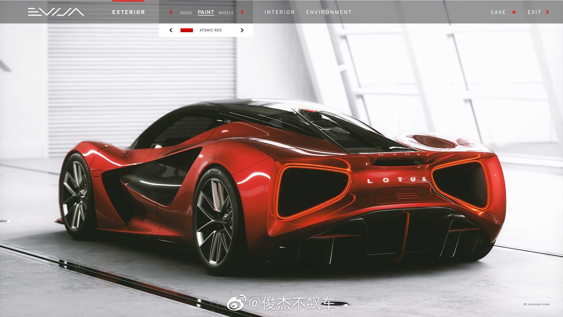 路特斯的电动超跑 Lotus Evija EV 。