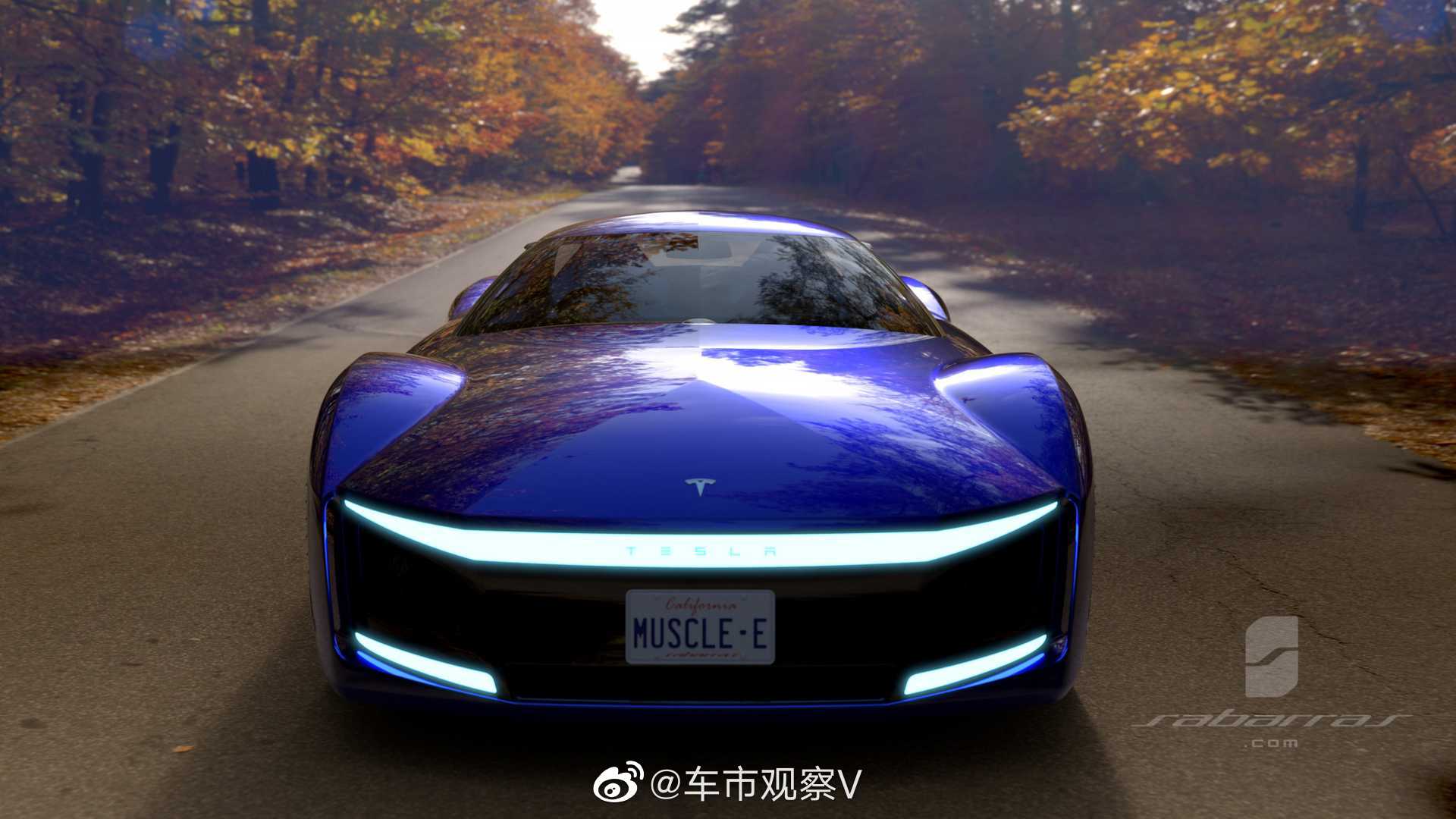 好看的汽车图片：比亚迪VS特斯拉，不服就战