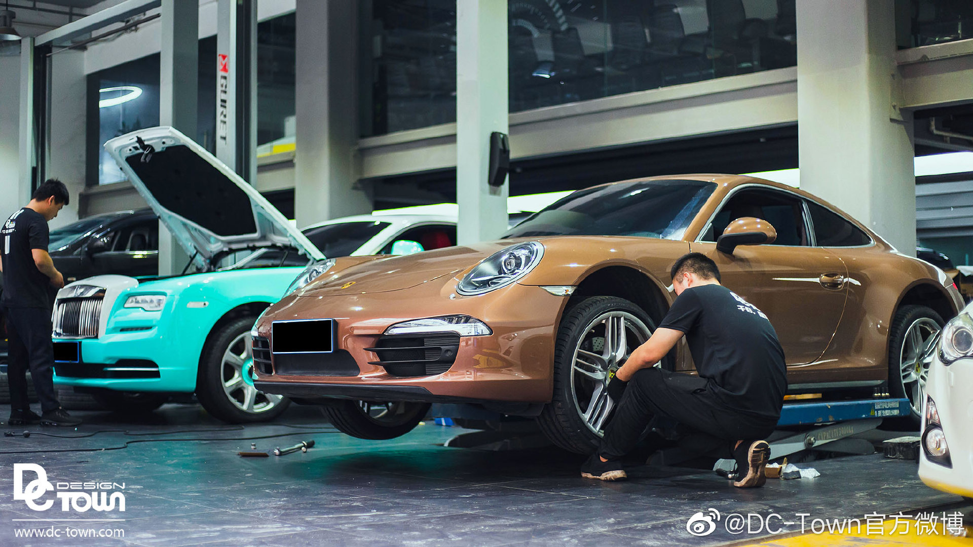 DC出品： 保时捷911 安装H&R垫片 前7mm后15mm 完美数据