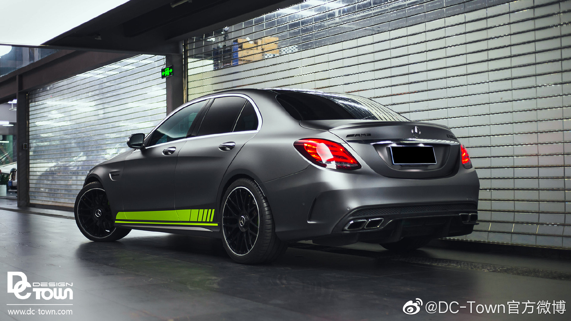 DC出品: 奔驰C63 AMG 整车改色 个性拉花