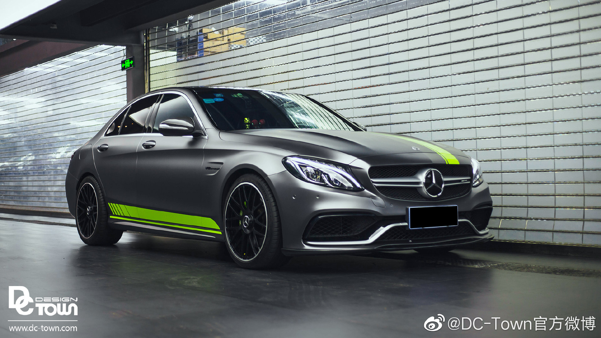 DC出品: 奔驰C63 AMG 整车改色 个性拉花