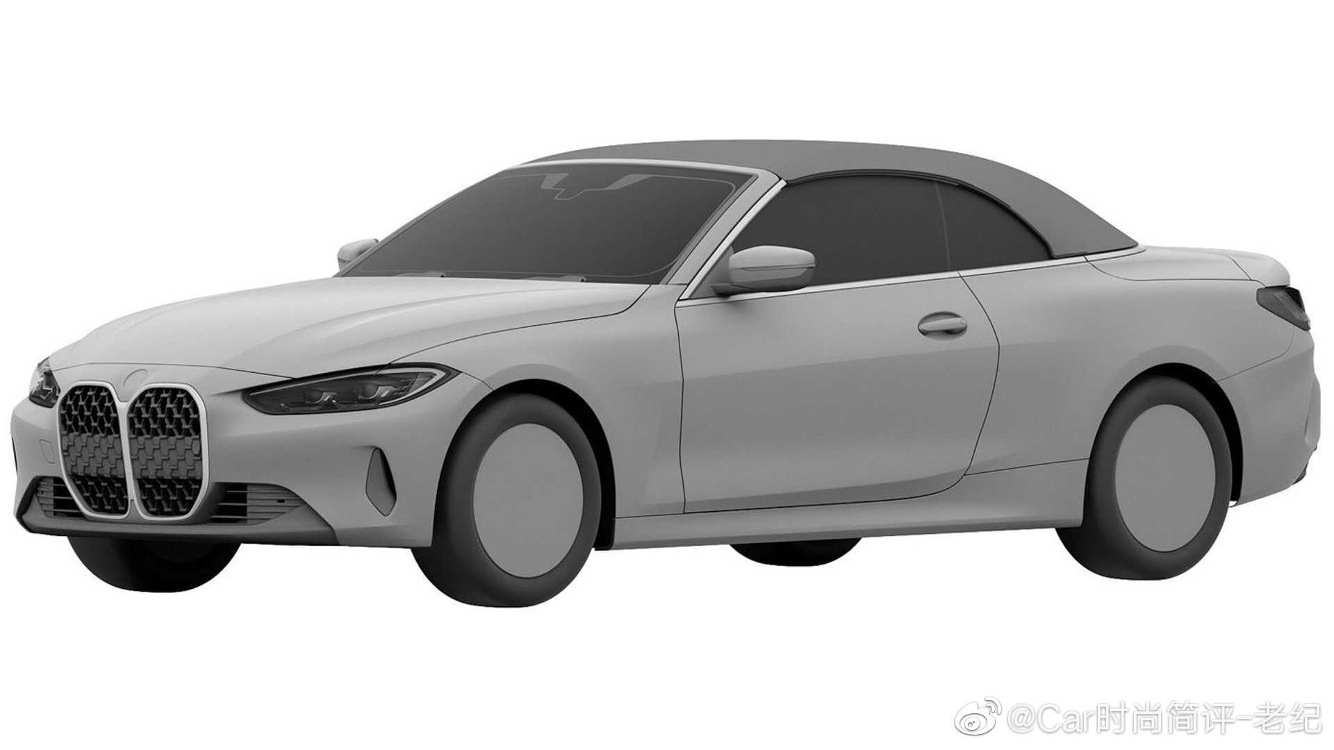 2022宝马4系敞篷外观专利申请图