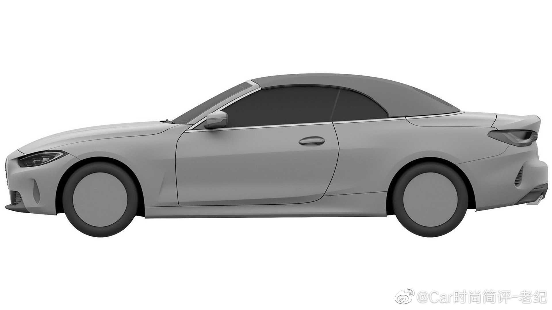 2022宝马4系敞篷外观专利申请图