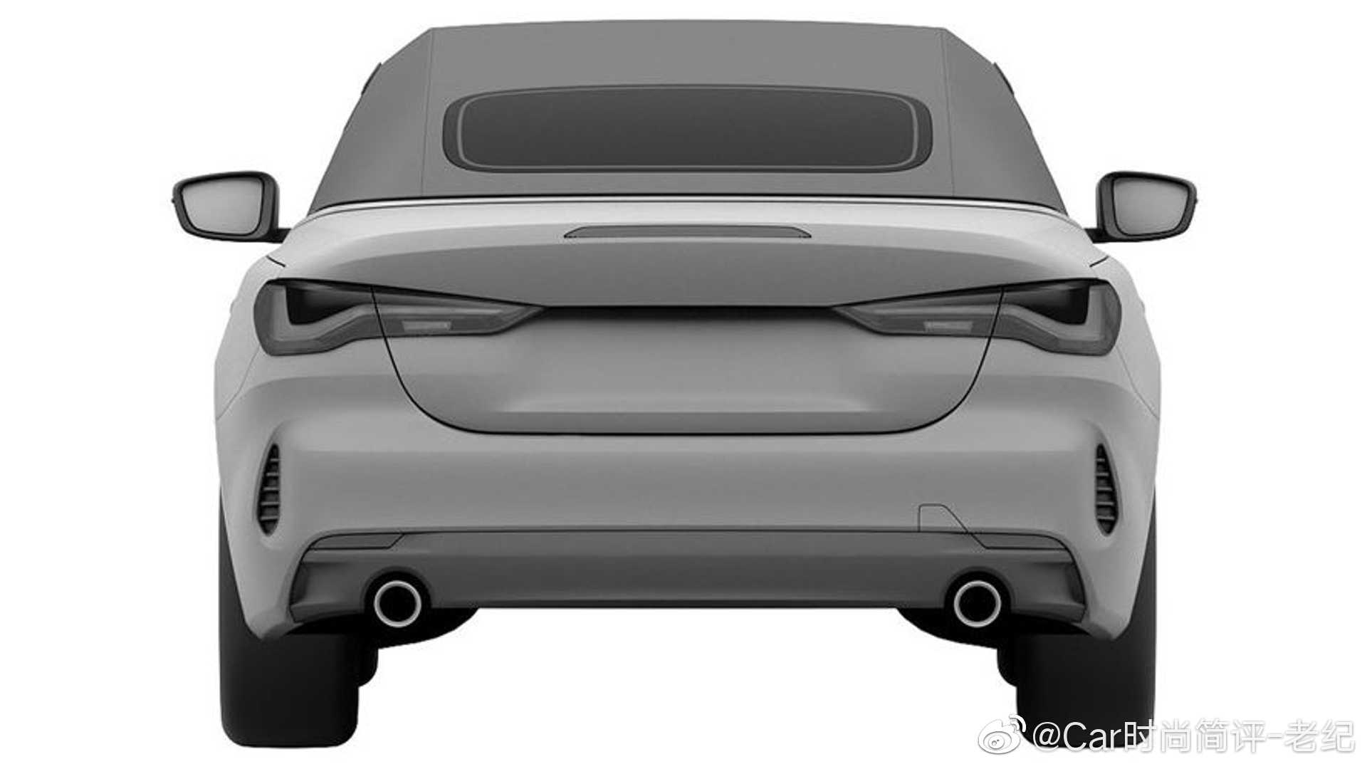 2022宝马4系敞篷外观专利申请图