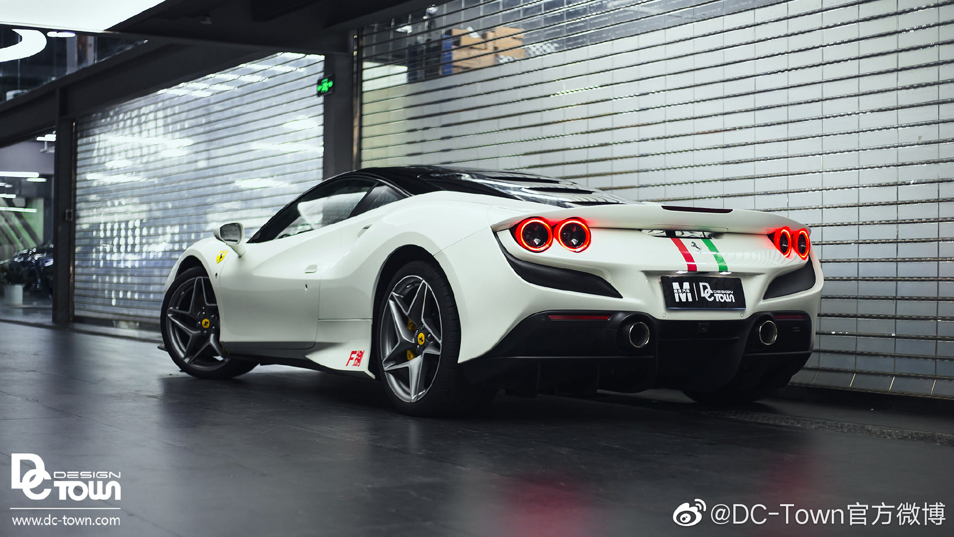 DC出品： 法拉利F8 全车透明保护膜 个性拉花