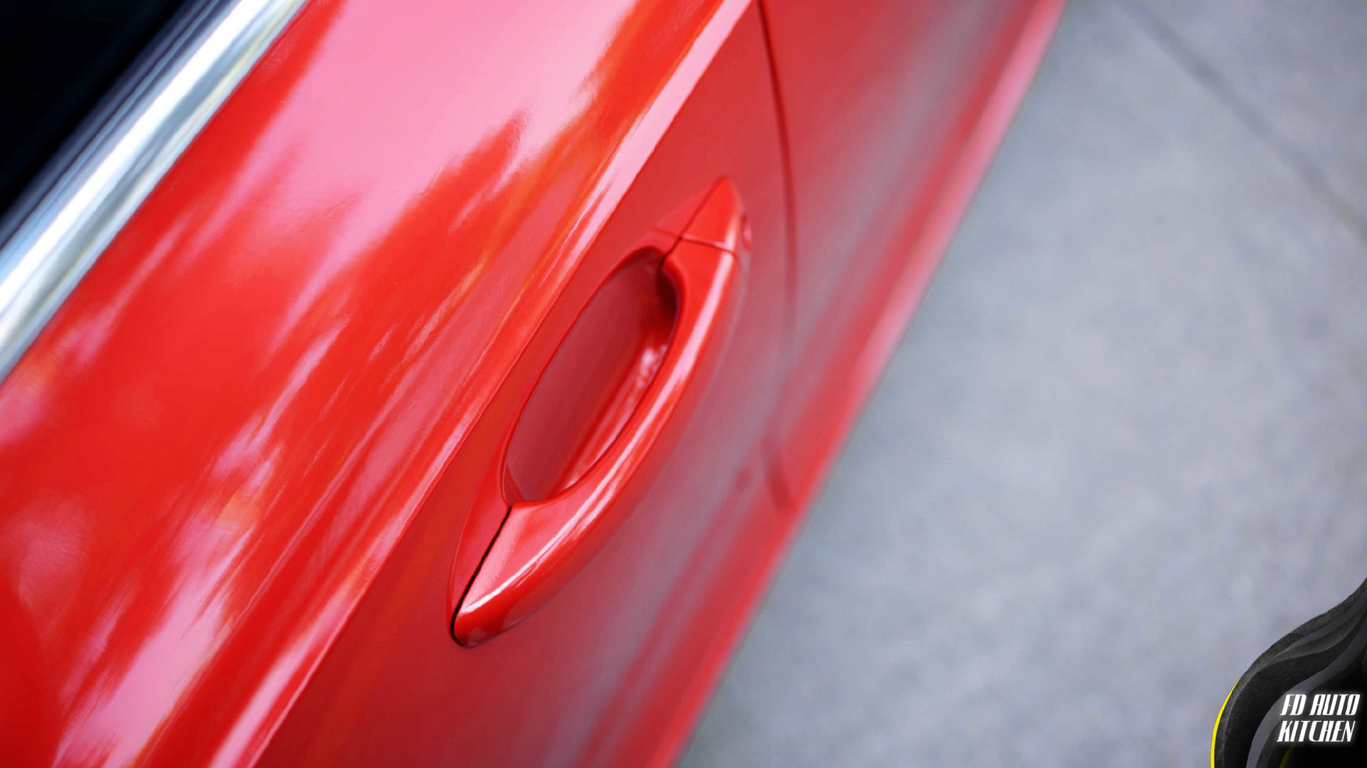 udi A5 奥迪车身贴膜改色案列--魅力金属红