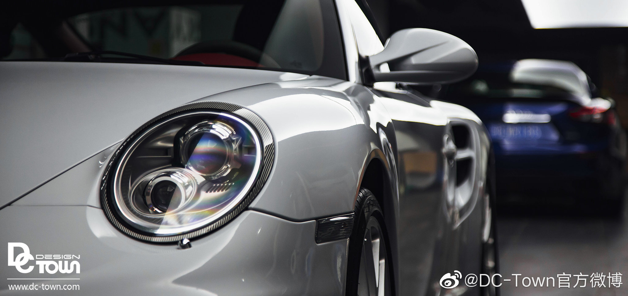 dc出品: 保时捷911turbo s 整车火山灰改色贴膜 升级新款尾灯