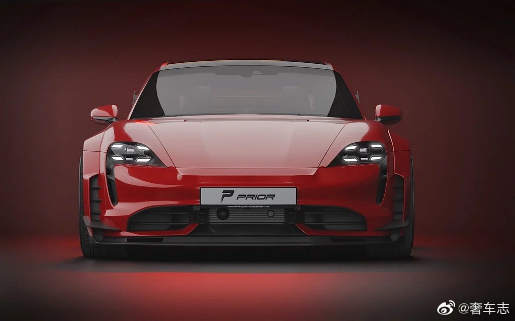 竞技风格上身Prior Design Porsche Taycan专属PDT1宽体套件！