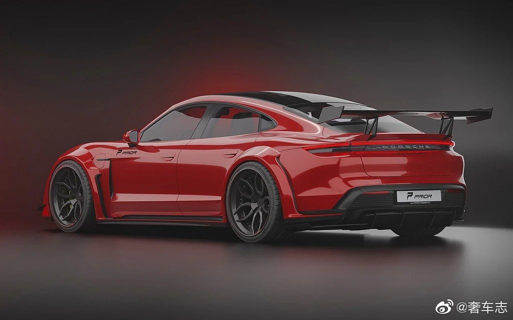 竞技风格上身Prior Design Porsche Taycan专属PDT1宽体套件！