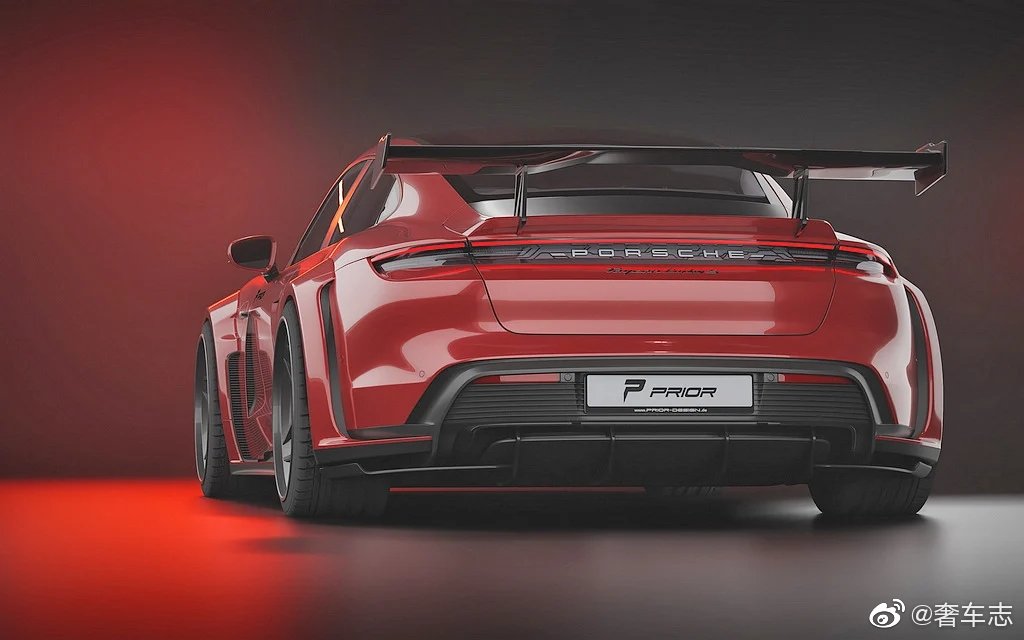 竞技风格上身Prior Design Porsche Taycan专属PDT1宽体套件！