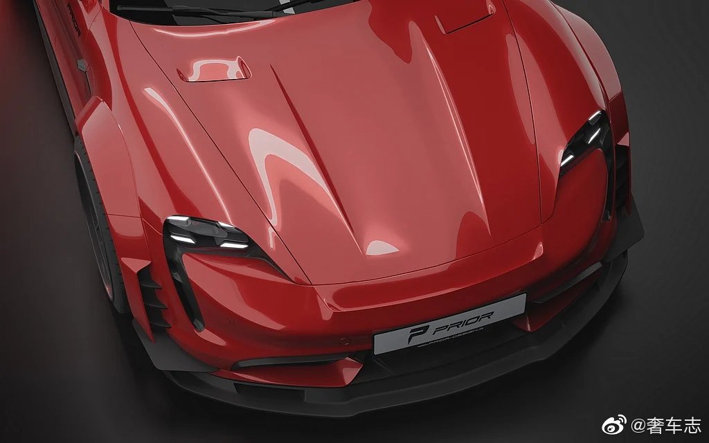 竞技风格上身Prior Design Porsche Taycan专属PDT1宽体套件！