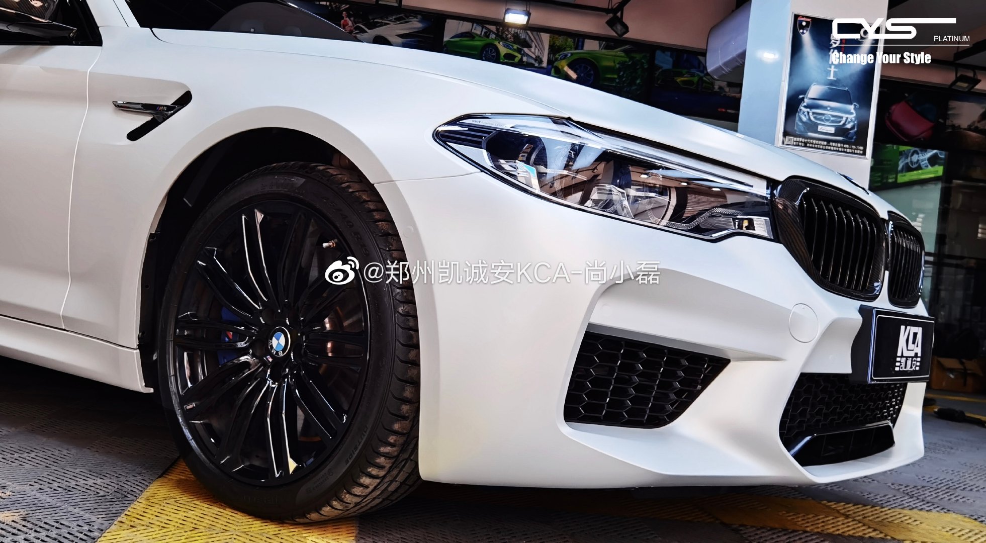 郑州凯城安出品 宝马 CYS陶瓷白 完美演绎经典黑白高级感