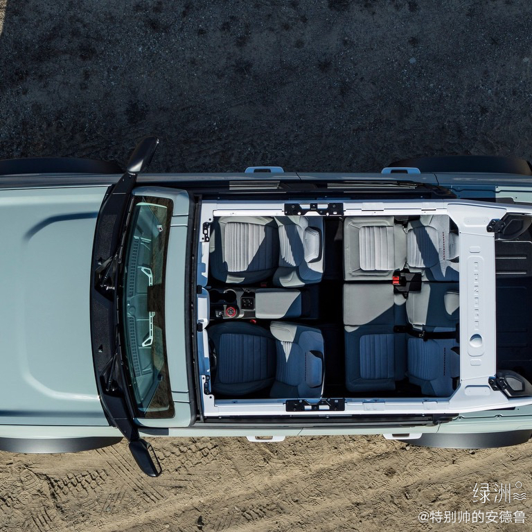 2021 Ford Bronco 4-door 我说看着怎么有点像F150...