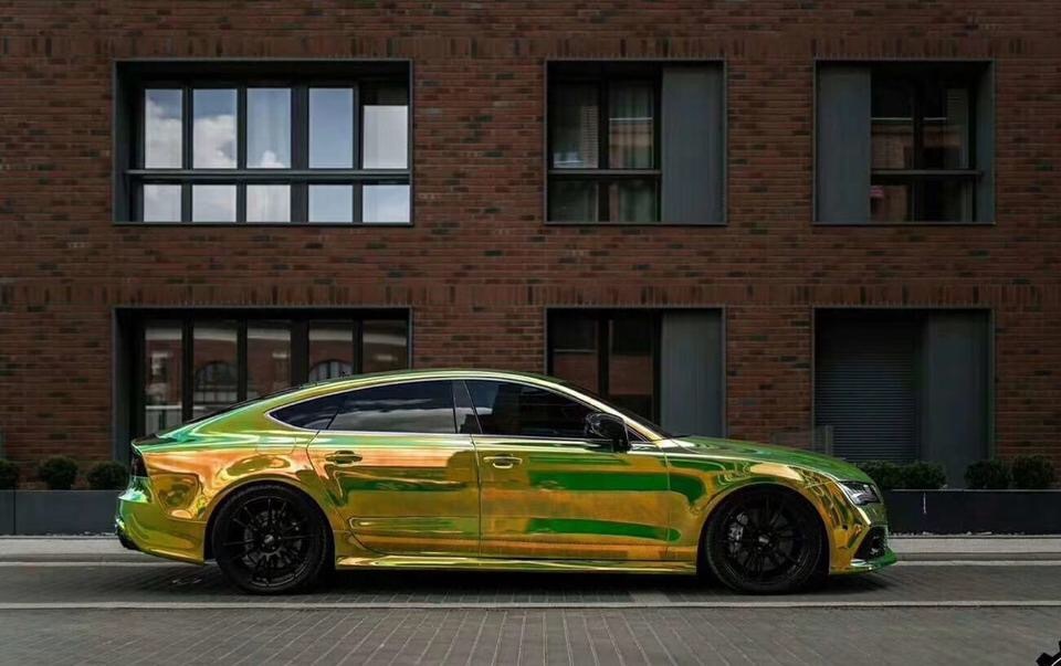 这样的奥迪有没有见过，彩虹电镀绿 闪耀