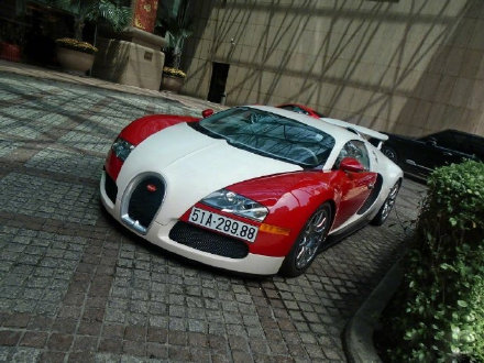 红白双色布加迪Veyron 16.4 。