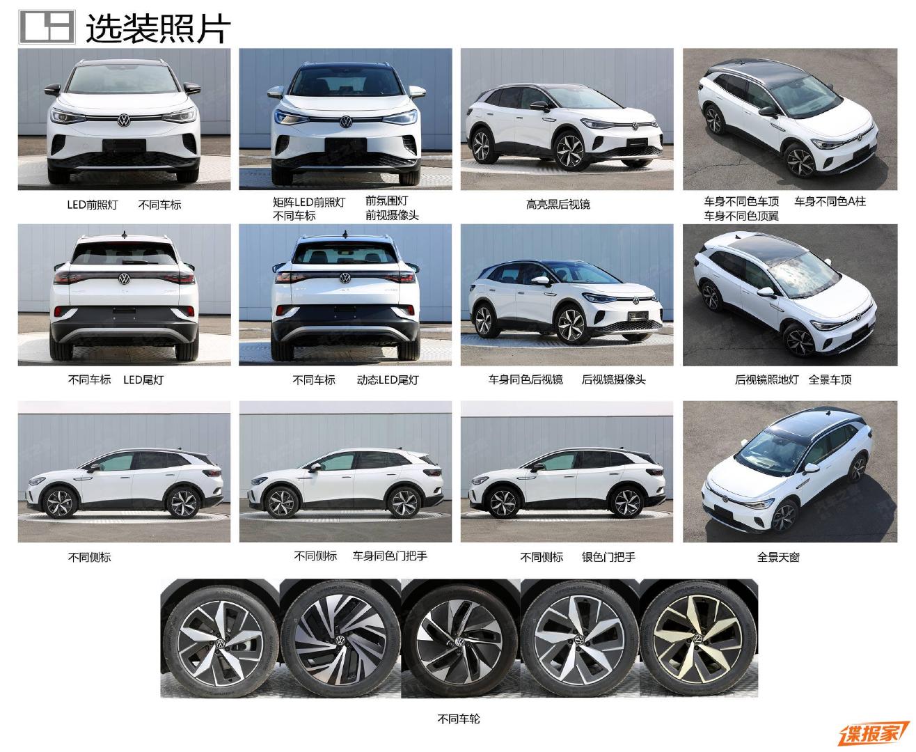 2021款大众 ID.4 X 和 ID.4 Crozz Electric SUV 在工信部备案